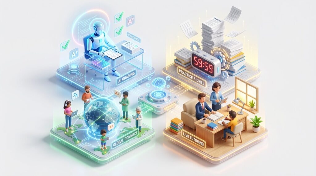 The four different paths of DET test preparation