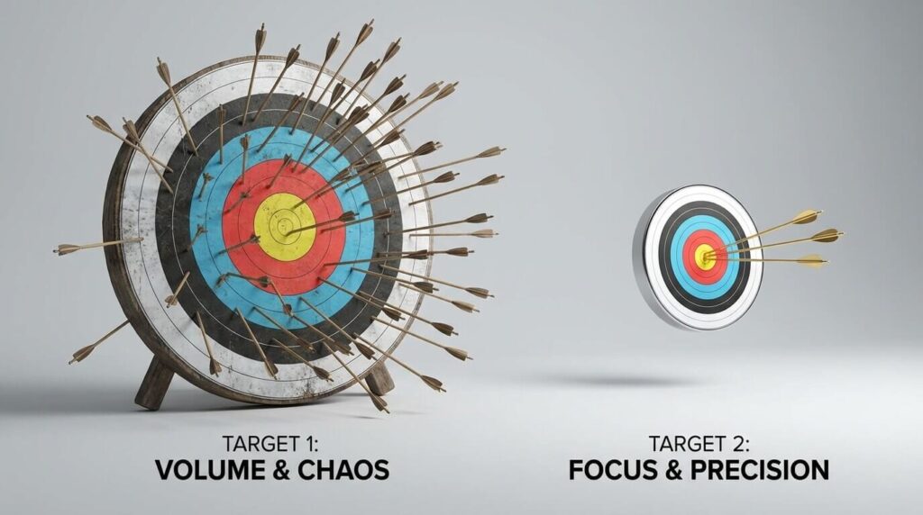 Quality vs Quantity: Why 50 targeted drills beat 500 random Detpractice questions